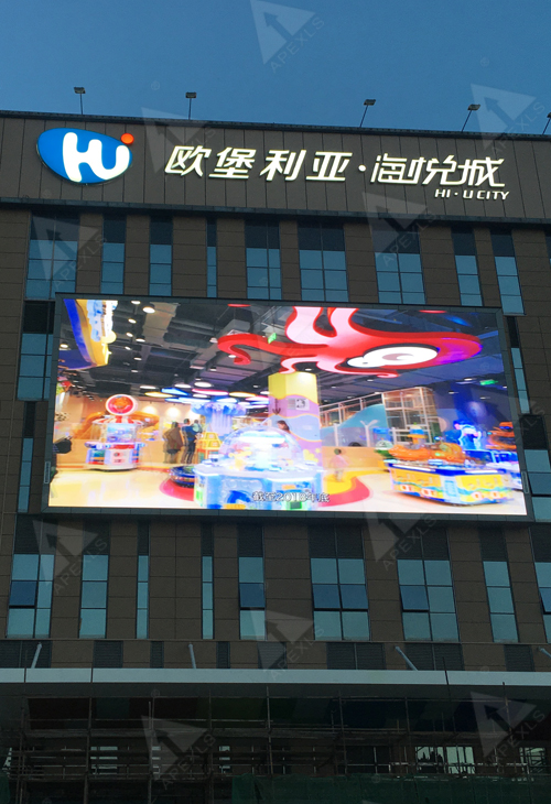 Jiangsu Yancheng Binhai Oubulia · Haiyuecheng-outdoor full color screen